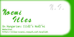 noemi illes business card